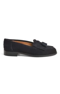 Ladies Suede Tassel Loafer 28 Ladies Suede Tassel Loafer -Best Fashion Shoes Shop TA05360NAVY 1