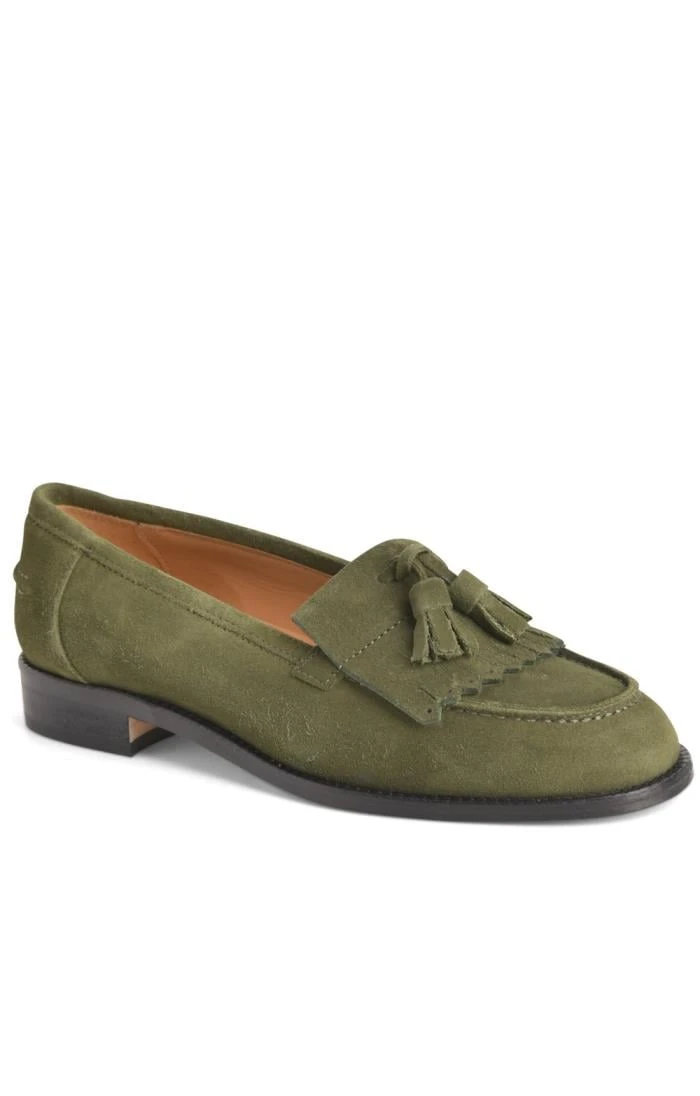 Ladies Suede Tassel Loafer 3 Ladies Suede Tassel Loafer