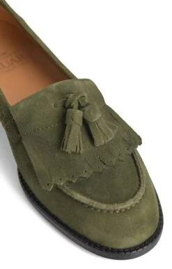 Ladies Suede Tassel Loafer 33 Ladies Suede Tassel Loafer -Best Fashion Shoes Shop TA05360OLIVE 2