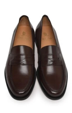 Leather Penny Loafer -Best Fashion Shoes Shop TA05414DARKBROWN 4