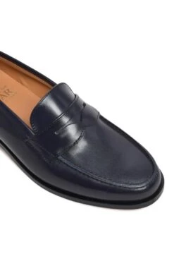 Leather Penny Loafer 33 Leather Penny Loafer -Best Fashion Shoes Shop TA05414NAVY 2 1