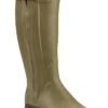 Ladies Leather Lined Zip Welly 2 Ladies Leather Lined Zip Welly -Best Fashion Shoes Shop TA06450GREEN
