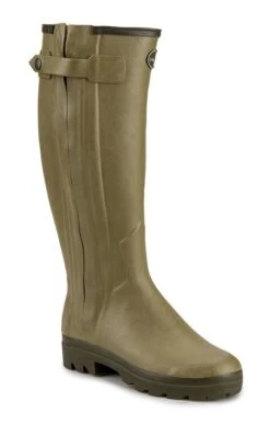 Ladies Leather Lined Zip Welly