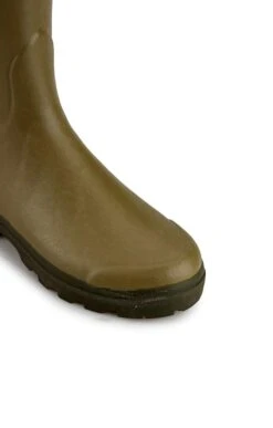 Ladies Cotton Lined Gusset Welly -Best Fashion Shoes Shop TA06555GREEN 3