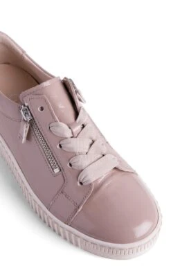 Ladies Gabor Zip Sneaker -Best Fashion Shoes Shop TA08116BEIGEPATENT 2
