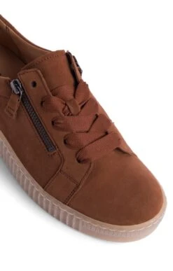 Ladies Gabor Zip Sneaker -Best Fashion Shoes Shop TA08116NEWWHISKYSUEDE 2