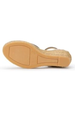 Ladies Linen Wedge Espadrille -Best Fashion Shoes Shop TA09141KHAKI 3