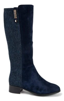 Ladies Roxburgh Long Boot -Best Fashion Shoes Shop TA11061NAVYSUEDE 1