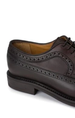 Waxy Brogue Shoe -Best Fashion Shoes Shop TA13451DKBROWN 4
