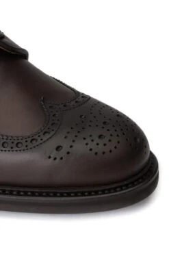 Waxy Brogue Shoe -Best Fashion Shoes Shop TA13451DKBROWN 5