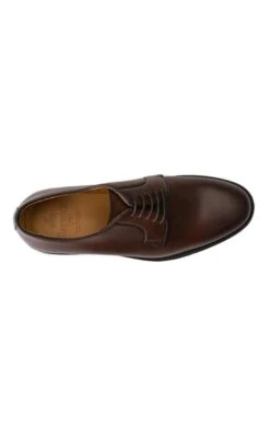 Waxy Plain Shoe -Best Fashion Shoes Shop TA13452DKBROWN 2