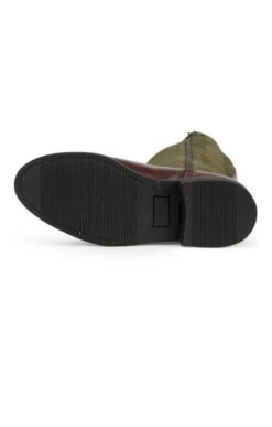 Ladies Suede/Leather Riding Boot -Best Fashion Shoes Shop TA15070MARRONOLIVE 4