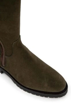 Ladies Chunky Sole Riding Boot -Best Fashion Shoes Shop TA15072KHAKISUEDE 2