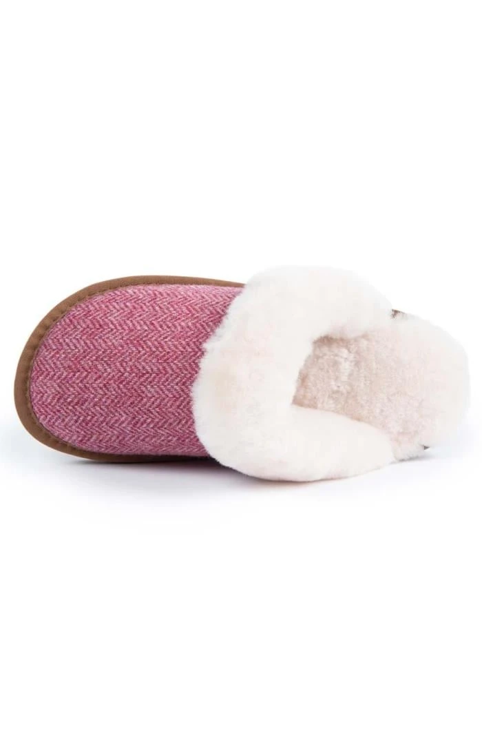Ladies Shetland Tweed Mule Slippers 13 Ladies Shetland Tweed Mule Slippers - Image 11