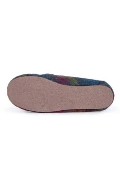 Ladies Harris Tweed Moccasin Slippers -Best Fashion Shoes Shop TA16072RASPHARRIS 3