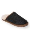 Men’s Shetland Tweed Mule Slippers 1 Men’s Shetland Tweed Mule Slippers -Best Fashion Shoes Shop TA16075CHARCOALHBONE