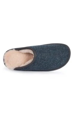 Men’s Shetland Tweed Mule Slippers -Best Fashion Shoes Shop TA16075DENIMHBONE 2