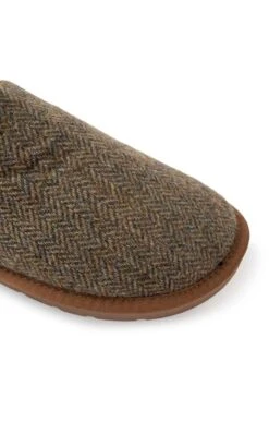 Men’s Shetland Tweed Mule Slippers -Best Fashion Shoes Shop TA16075LOVATHBONE 1
