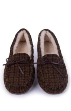 Men's Harris Tweed Moccasin Slippers 23 Men's Harris Tweed Moccasin Slippers -Best Fashion Shoes Shop TA16076AUTUMNDTOOTH 4
