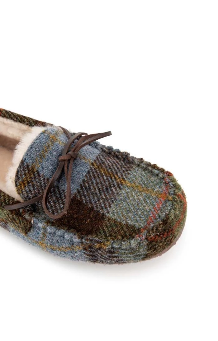 Men's Harris Tweed Moccasin Slippers 12 Men's Harris Tweed Moccasin Slippers - Image 10