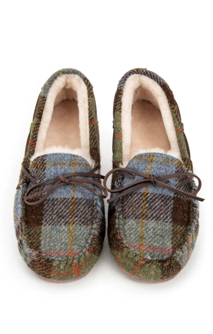 Men's Harris Tweed Moccasin Slippers 15 Men's Harris Tweed Moccasin Slippers - Image 13