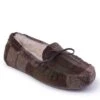Men's Harris Tweed Moccasin Slippers -Best Fashion Shoes Shop TA16076CHESTNUTTTN