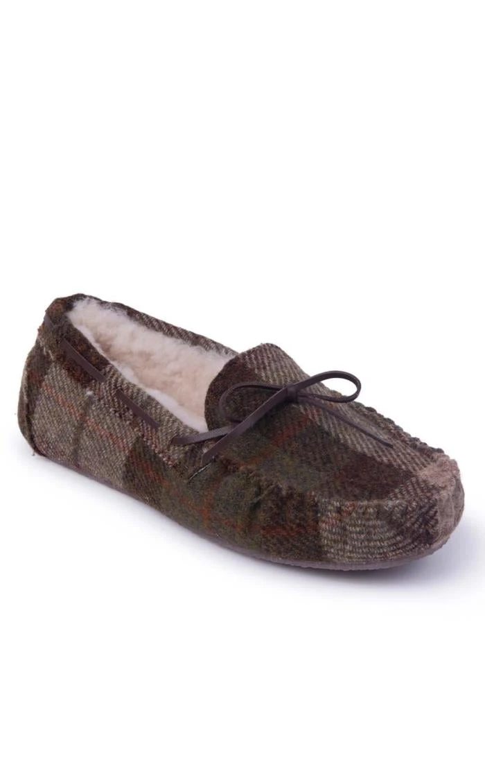 Men's Harris Tweed Moccasin Slippers 3 Men's Harris Tweed Moccasin Slippers