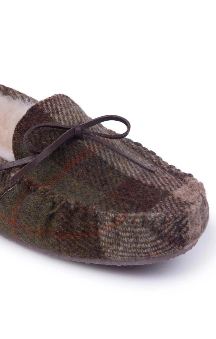 Men's Harris Tweed Moccasin Slippers 16 Men's Harris Tweed Moccasin Slippers - Image 14
