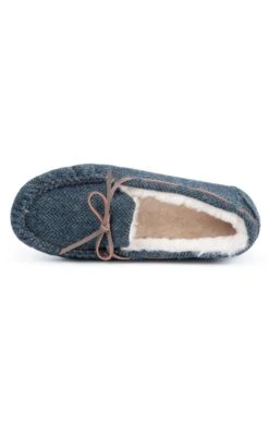Men’s Shetland Tweed Moccasin Slippers 24 Men’s Shetland Tweed Moccasin Slippers -Best Fashion Shoes Shop TA16077DENIMHBONE 3