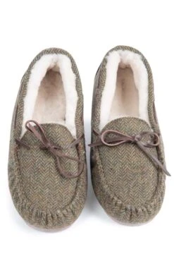 Men’s Shetland Tweed Moccasin Slippers 31 Men’s Shetland Tweed Moccasin Slippers -Best Fashion Shoes Shop TA16077LOVATHBONE 5