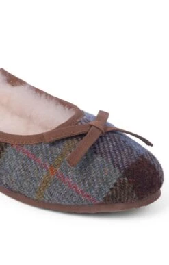 Ladies Harris Tweed Pumps -Best Fashion Shoes Shop TA16078BLUEHARRIS 1
