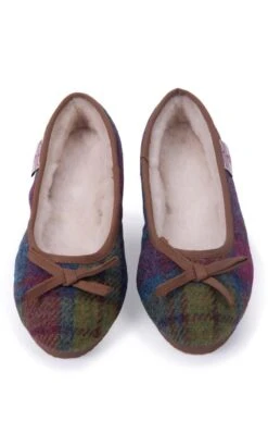 Ladies Harris Tweed Pumps -Best Fashion Shoes Shop TA16078RASPHARRIS 4