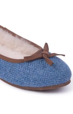 Ladies Tweed Pumps -Best Fashion Shoes Shop TA16079BLUEHBONE 1