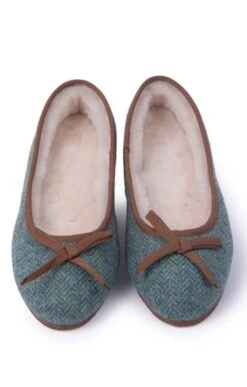 Ladies Tweed Pumps -Best Fashion Shoes Shop TA16079GREENHBONE 4