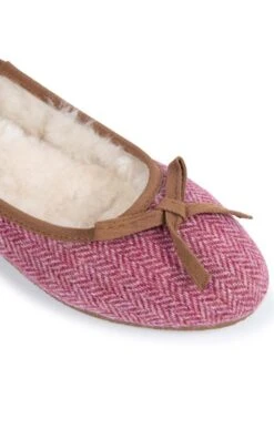 Ladies Tweed Pumps -Best Fashion Shoes Shop TA16079PINKHBONE 2