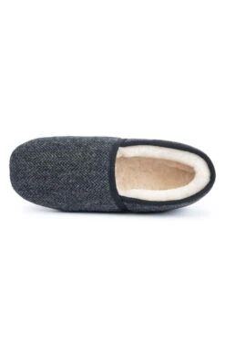 Men’s Tweed Slippers -Best Fashion Shoes Shop TA16080CHARCOALHBONE 2