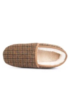 Men's Harris Tweed Slippers -Best Fashion Shoes Shop TA16081AUTUMNDTOOTH 3