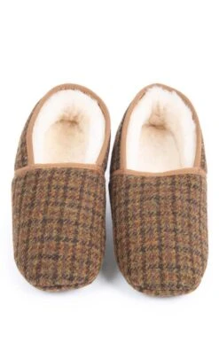 Men's Harris Tweed Slippers -Best Fashion Shoes Shop TA16081AUTUMNDTOOTH 5