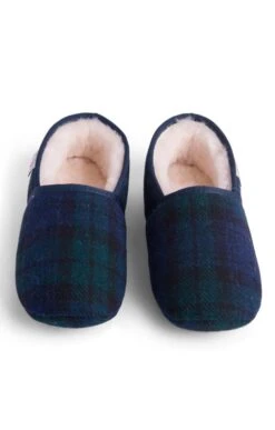 Men's Harris Tweed Slippers -Best Fashion Shoes Shop TA16081BLACKWATCH 4