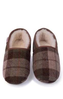 Men's Harris Tweed Slippers -Best Fashion Shoes Shop TA16081CHESTNUTTTN 4