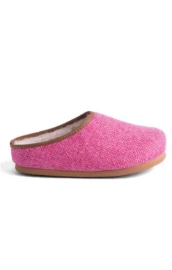 Ladies Shetland Tweed Clog -Best Fashion Shoes Shop TA16083PINKHBONE 1