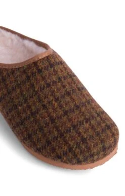 Men's Harris Tweed Clog -Best Fashion Shoes Shop TA16084AUTUMNDOGTOOTH 3