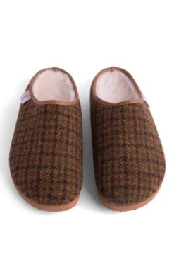 Men's Harris Tweed Clog -Best Fashion Shoes Shop TA16084AUTUMNDOGTOOTH 4