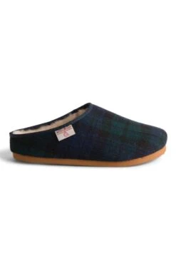 Men's Harris Tweed Clog -Best Fashion Shoes Shop TA16084BLACKWATCH 1