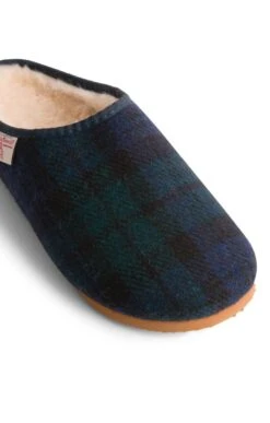 Men's Harris Tweed Clog -Best Fashion Shoes Shop TA16084BLACKWATCH 2