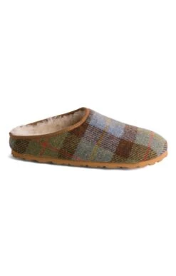 Men's Harris Tweed Clog -Best Fashion Shoes Shop TA16084BLUEHARRIS 1