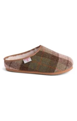 Men's Harris Tweed Clog -Best Fashion Shoes Shop TA16084CHESTNUTTARTAN 1