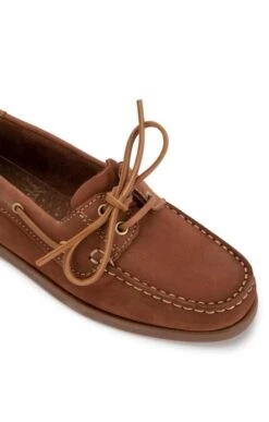 Ladies Nubuck Boat Shoe -Best Fashion Shoes Shop TA21061TAN 1
