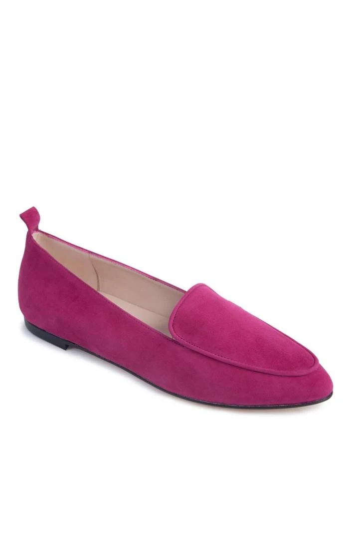 Ladies Suede Pointed Loafer 3 Ladies Suede Pointed Loafer