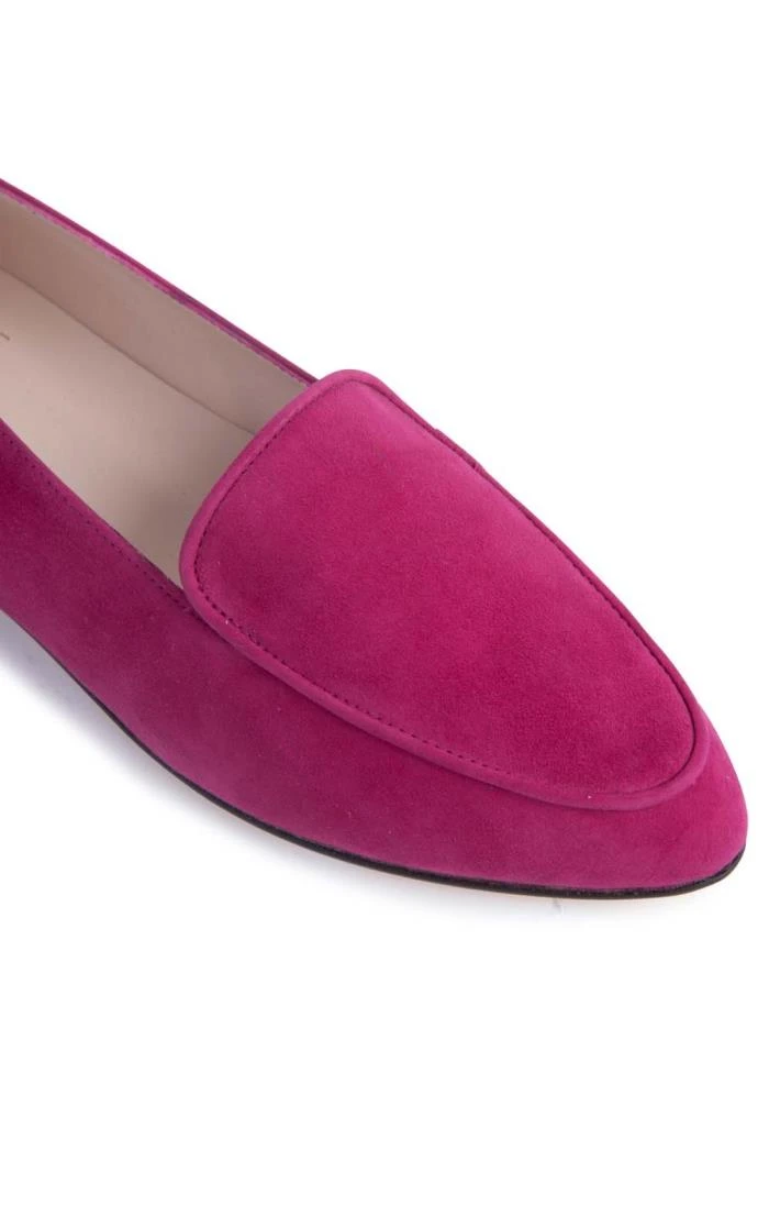 Ladies Suede Pointed Loafer 10 Ladies Suede Pointed Loafer - Image 8